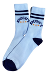 White Crew Socks